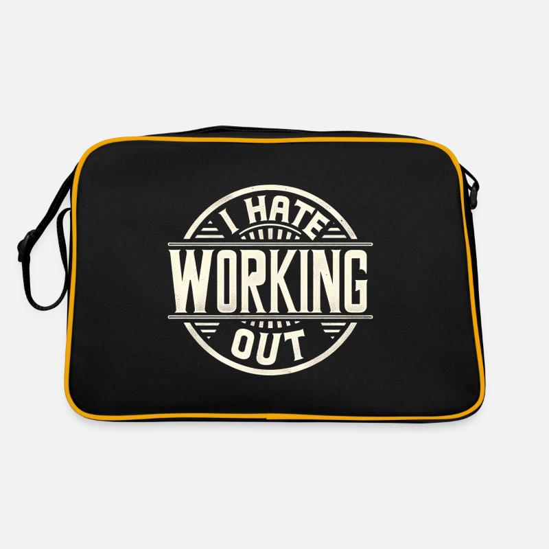 I Hate Working Out 9 Retro Bag