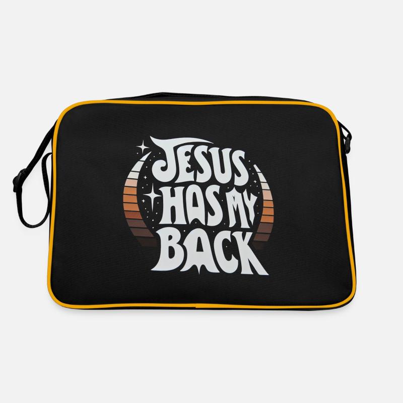 Jesus Has My Back 23 Retro Tasche