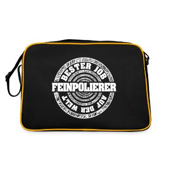 Cadeau pour polisseuse fine - Sac Retro - noir/or - Dos