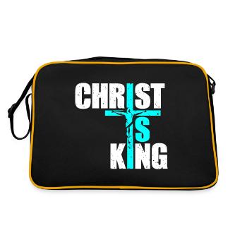 Le Christ est roi Foi chrétienne Religieux - Sac Retro - noir/or - Dos