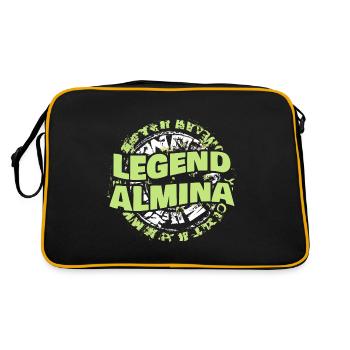Almina en tant que femme - Sac Retro - noir/or - Dos