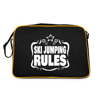 Ski Ski Jumping - Retro Bag - black/gold - Back