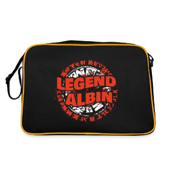 Man Albin - Sac Retro - noir/or - Dos