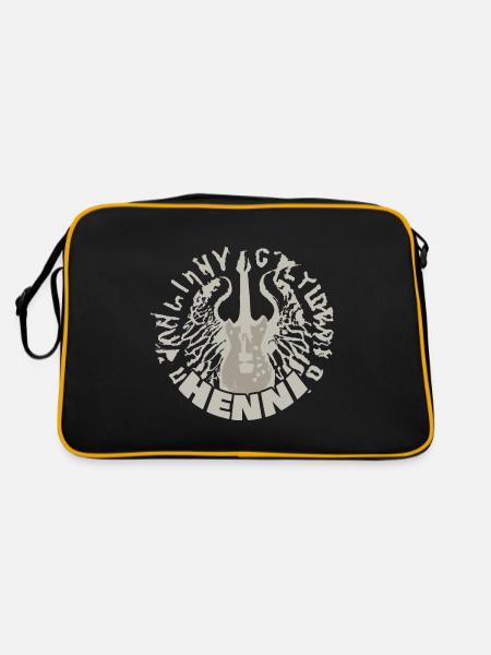 Guitare Henni - Sac Retro - noir/or - Dos