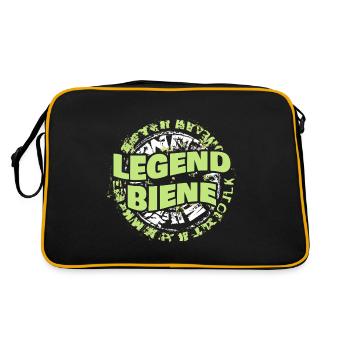 Mme Abeille - Sac Retro - noir/or - Dos