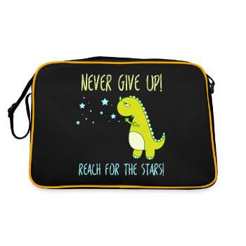 abandonner cadeau étoiles étoiles mortes dino - Sac Retro - noir/or - Dos