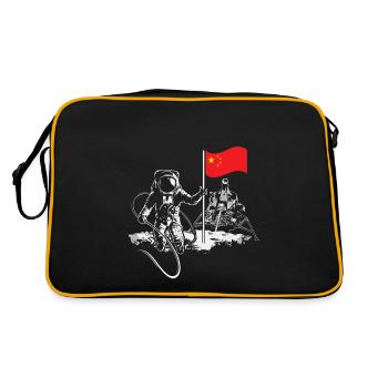 China is conquering space - Retro Bag - black/gold - Back
