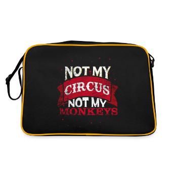 Not my circus my monkey gift Cologne - Retro Bag - black/gold - Back