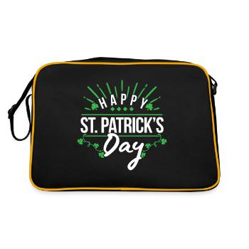 Saint Patricks Day cadeau Irlande rock rock - Sac Retro - noir/or - Dos