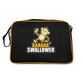 Bananen Schlucker Pervers Liebhaberin Blowjob blas - Retro Bag - black/gold - Back