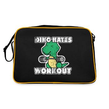 Dino déteste entraînement Entraînement sportif muscles cadeaux - Sac Retro - noir/or - Dos