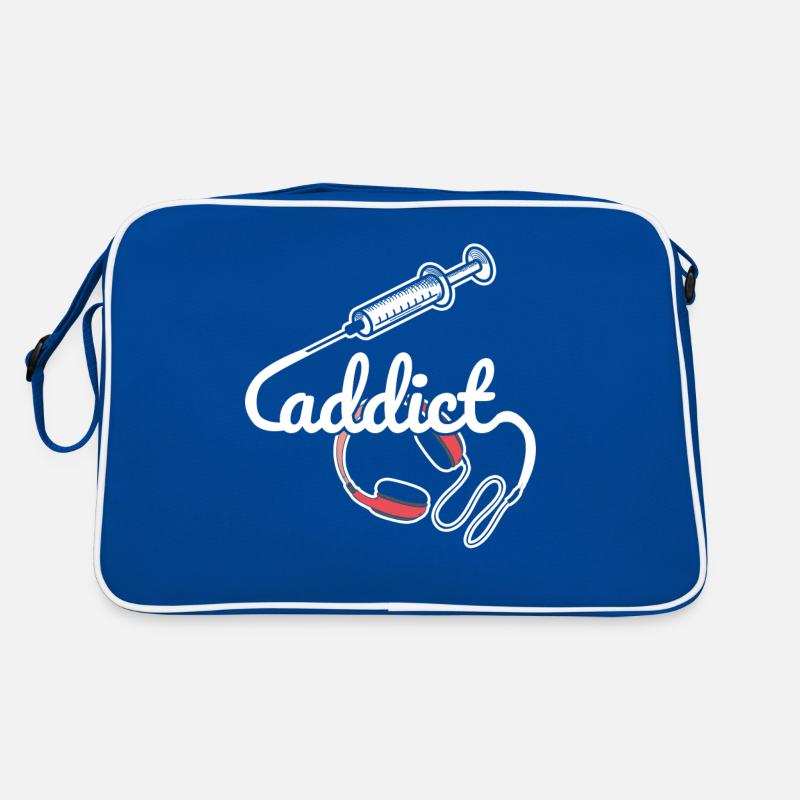 Musik Sucht verrückt nach Kopfhörer Geschenkidee Retro Tasche