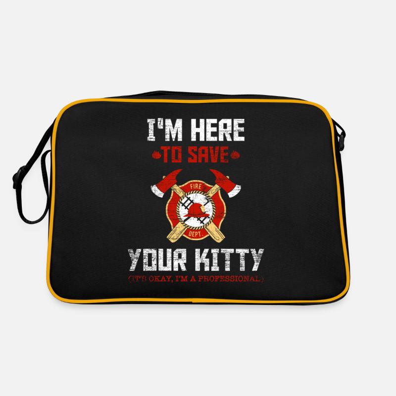 Pompiers pompier équipement cadeau rouge Sac Retro