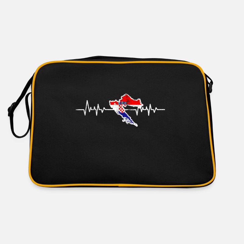 Croatie - Sac Retro - noir/or