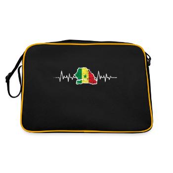 drapeau Sénégal - Sac Retro - noir/or - Dos
