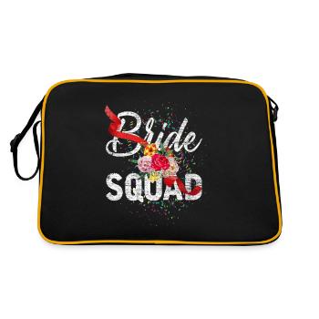 Bride Squad JGA hen party wedding - Retro Bag - black/gold - Back