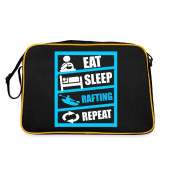 Boating Water sports rafting - Retro Bag - black/gold - Back