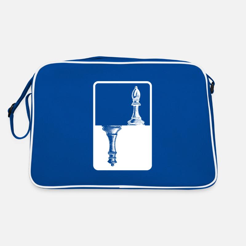 Läufer König Schach Schachfigur Schachmatt Retro Tasche