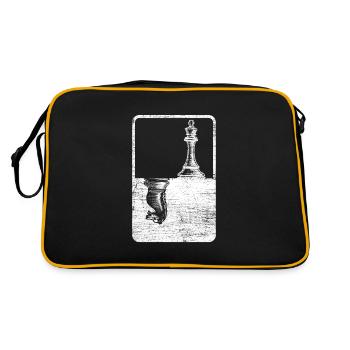 Jeu d’échecs jeu plaisir - Sac Retro - noir/or - Dos