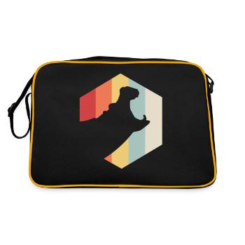 Hippo Hippo Animal River Water Gift - Retro Bag - black/gold - Back