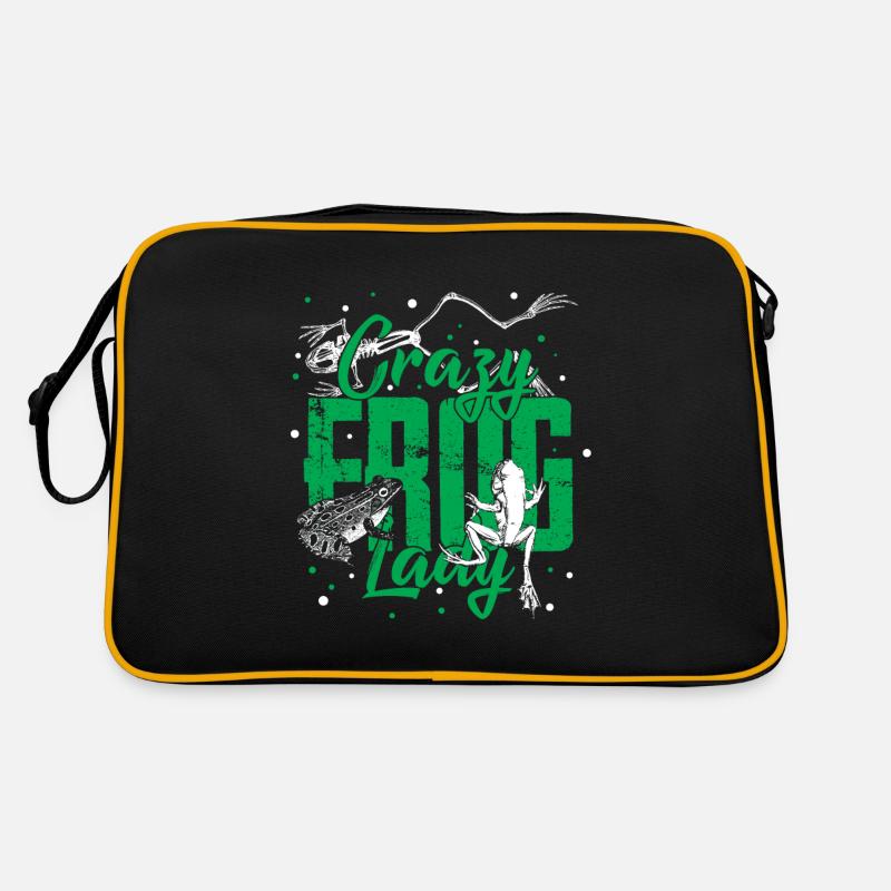 Crazy frog lady vintage animal eau cadeau Sac Retro