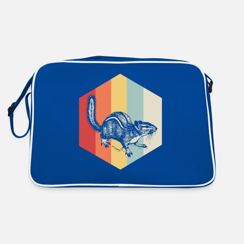 Eichhörnchen Nagetier Nüsse Geschenk Tier Retro Tasche