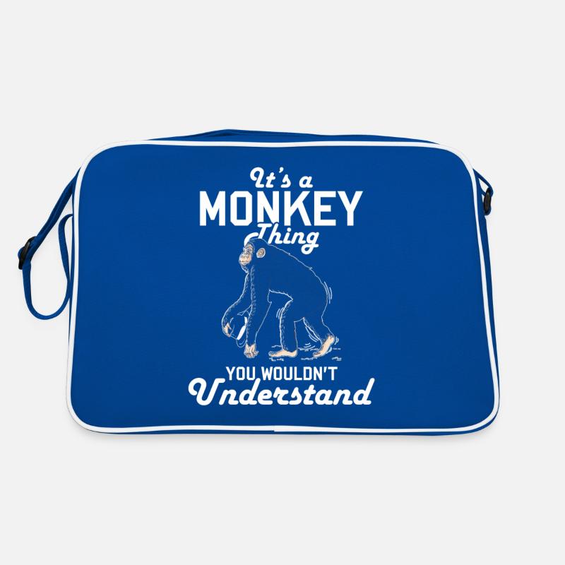 Affe Banane Tier Geschenk Affen Natur Klettern Retro Tasche