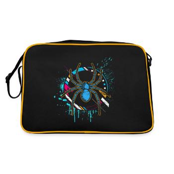 Spider poison phobia fear gift animal legs - Retro Bag - black/gold - Back