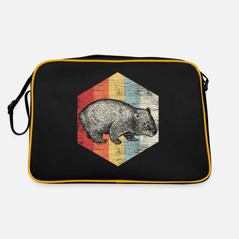 Wombat Tier Australien Lifestyle Geschenk Retro Tasche