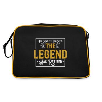 Retraite pension pension pension pension grand-père grand-mère cadeau - Sac Retro - noir/or - Dos