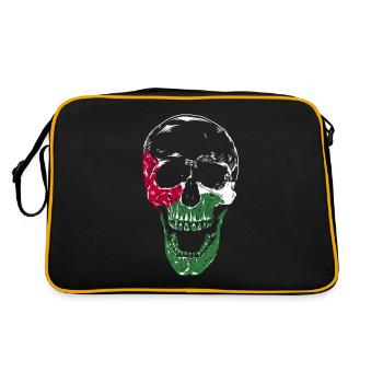 Palästina - Retro Tasche - Schwarz/Gold - Hinten