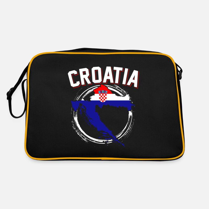 Karte Kroatien Retro Tasche