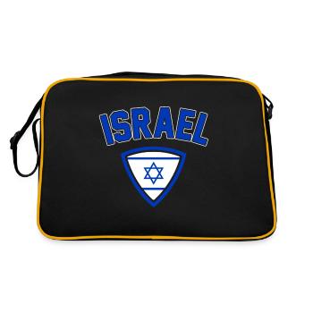 Israel - Retro Tasche - Schwarz/Gold - Hinten