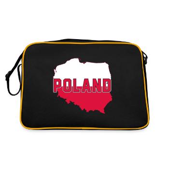 Poland map - Retro Bag - black/gold - Back