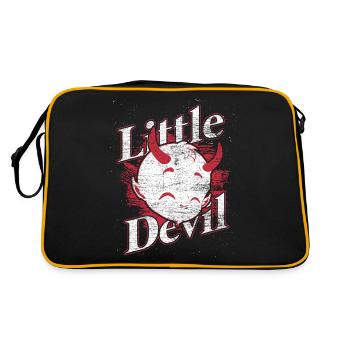 Devil Hunger Eat Hell Gift Purgatory Death - Retro Bag - black/gold - Back
