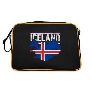 Islande - Sac Retro - noir/or - Dos