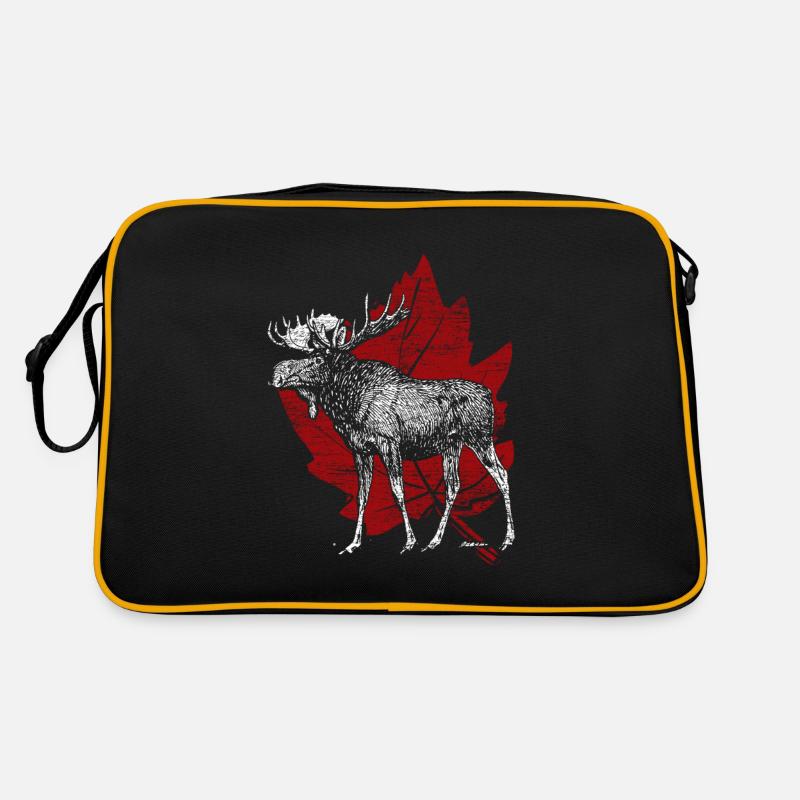 Kanada - Retro Tasche - Schwarz/Gold