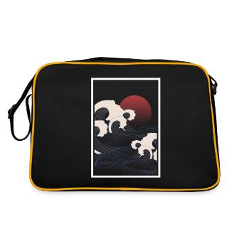 Japon - Sac Retro - noir/or - Dos