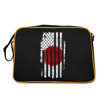 Japon - Sac Retro - noir/or - Dos