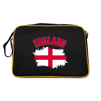 England - Retro Tasche - Schwarz/Gold - Hinten