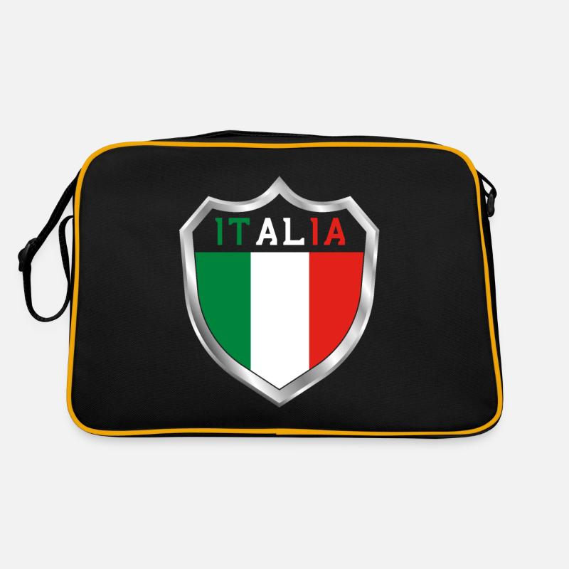 Italia - Retro Tasche - Schwarz/Gold