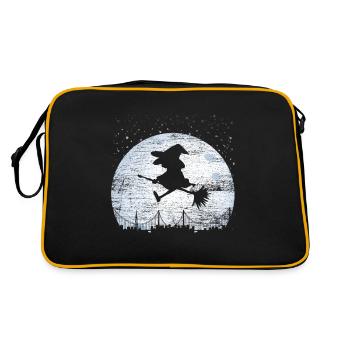Balai de sorcière cadeau magique de balai de sorcière - Sac Retro - noir/or - Dos