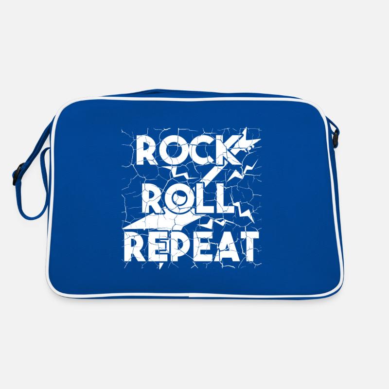 Rock, Roll, Repeat super Geschenkidee für Freunde Retro Tasche