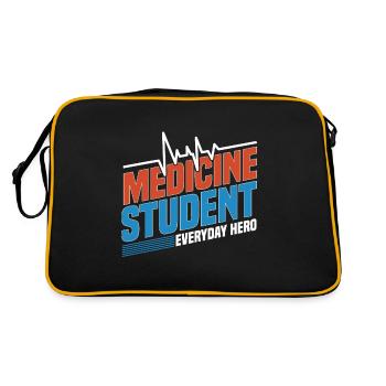 Médecin étudiant médecin cadeau médecin - Sac Retro - noir/or - Dos
