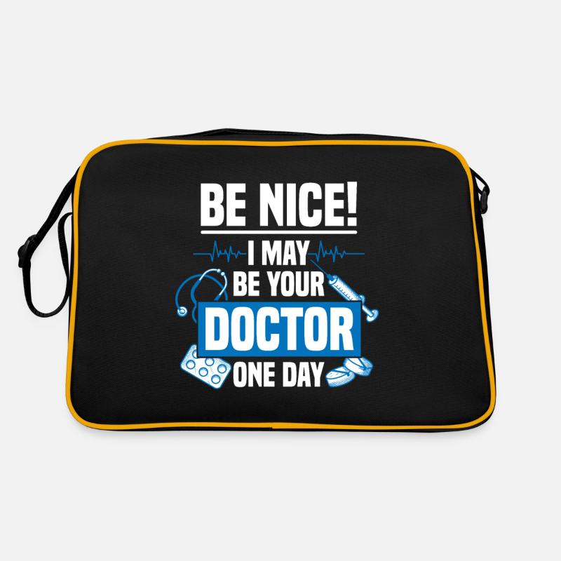 Medizin Student Arzt Doktor Geschenk Spritze Retro Tasche