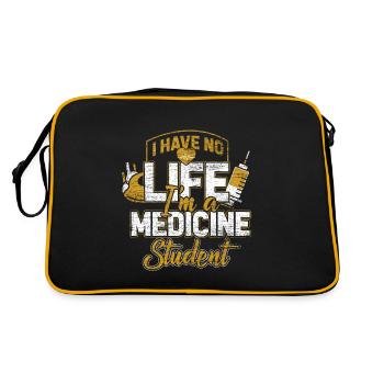 Médecine étude médecin médecin cadeau - Sac Retro - noir/or - Dos