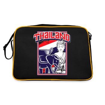 Thaïlande - Sac Retro - noir/or - Dos