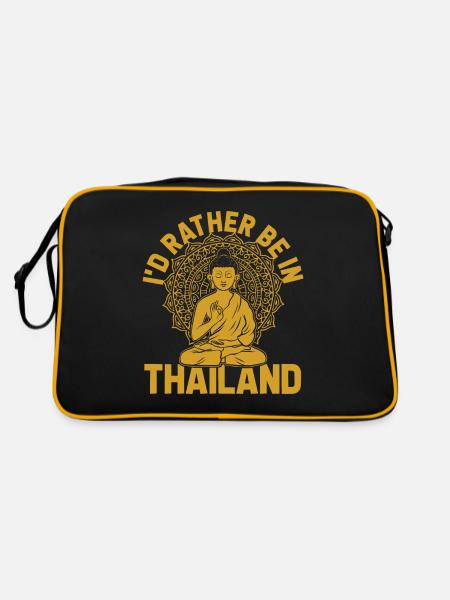 Thaïlande - Sac Retro - noir/or - Dos