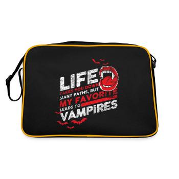 vampire - Retro Bag - black/gold - Back