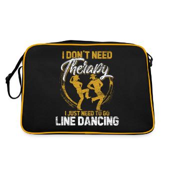 Linedance - Retro Tasche - Schwarz/Gold - Hinten